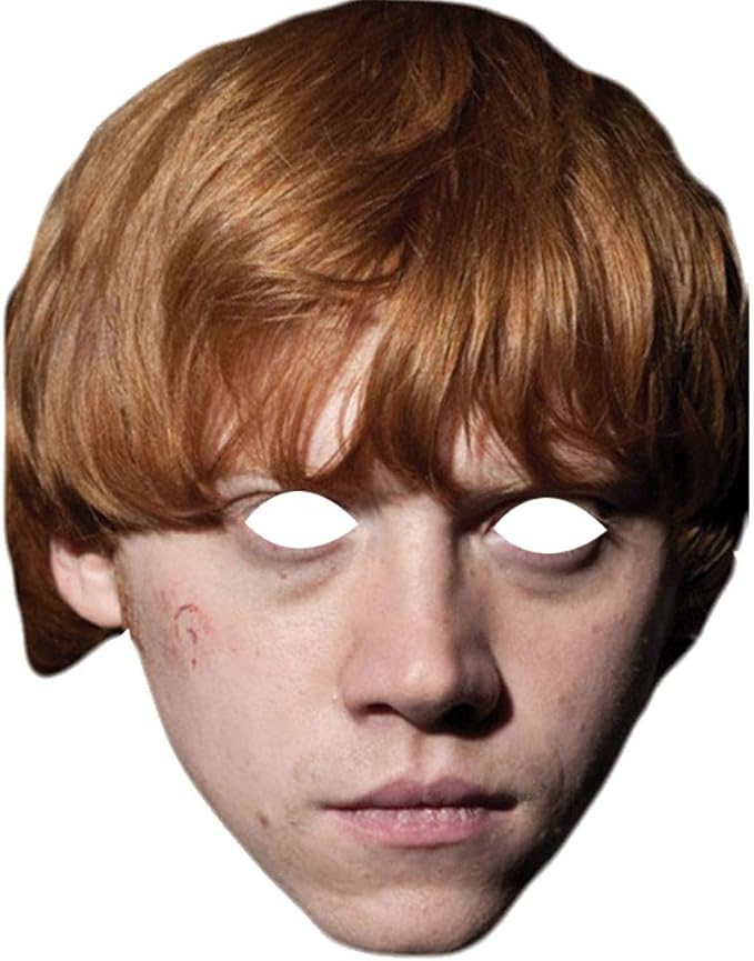 Rupert Grint Ron Harry Potter Celebrity Card Face Mask Fancy Dress