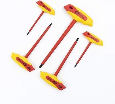 C.K T4422 Insulated T-Handle Hex Key Set, 5-Pcs