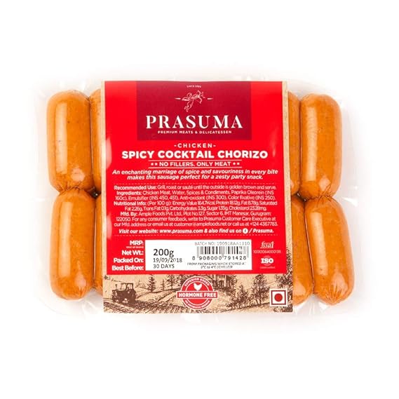 Prasuma Spicy Cocktail Chorizo Pouch, 200 g
