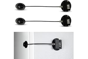 Urban August Adhesive Combination Lock – Childproofing & Baby Safety, Heat Resistance, Easy to Install with Heavy Duty 3M Adh