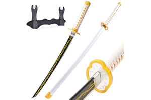 WERKON Demon Slayer Sword 41inch - with Stand Anime Sword- Zenitsu Sword & Tanjirou Sword & Rengoku Sword - Various Styles Available