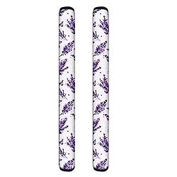 ASQVTIFE Lavender Refrigerator Handle Covers Set of