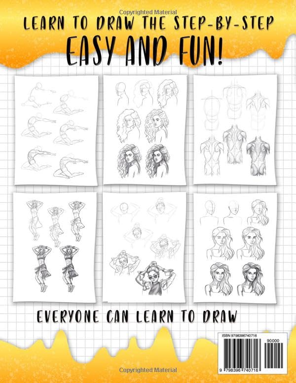 How to Draw Coolest Things People (Faces, Human Figures, Poses): A Step-by-Step Guide to Sketching Faces, Human Figures, and Dynamic Poses