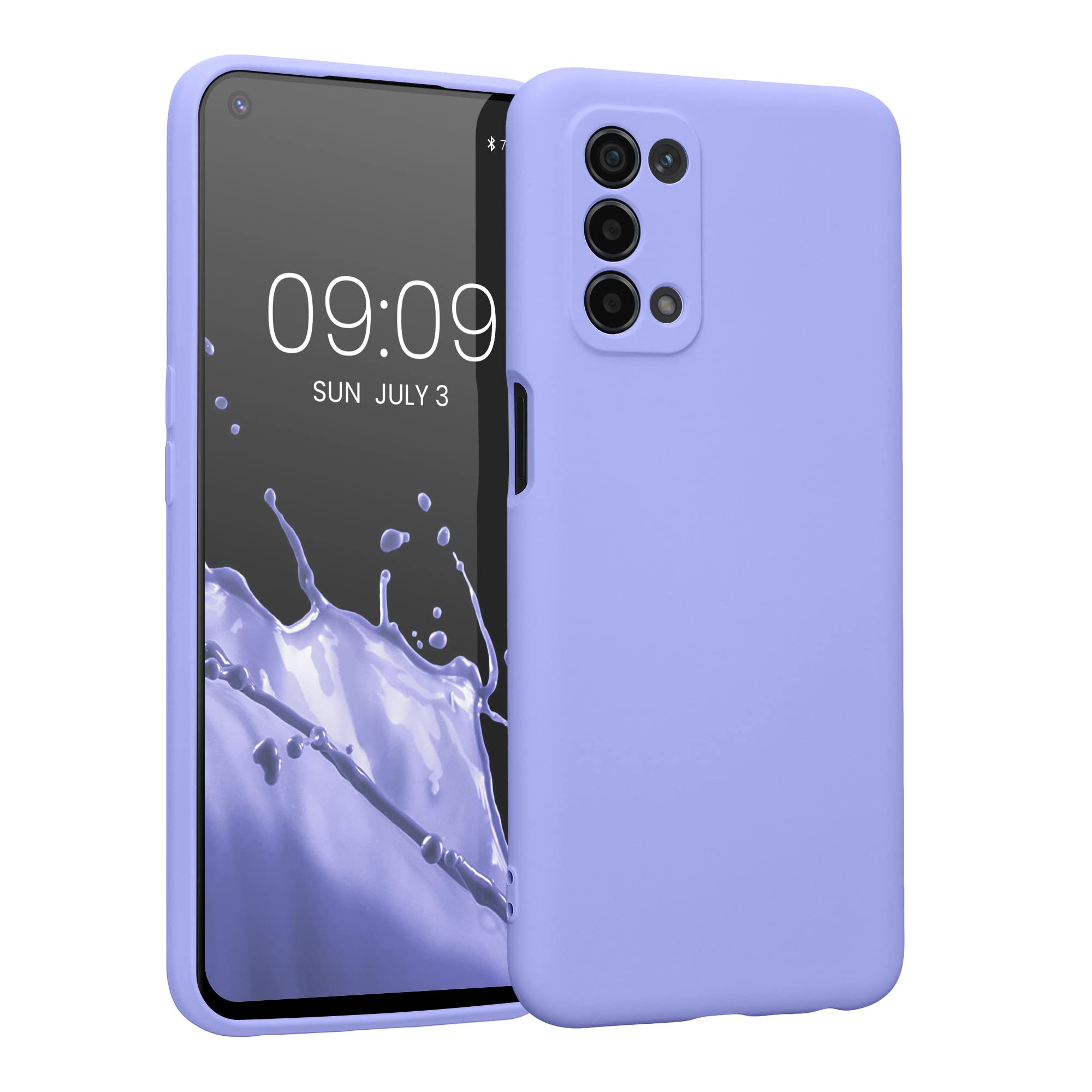 kwmobile Case Compatible with Oppo A74 (5G) / A54 (5G) Case - Protective Slim TPU Cover with Soft Matte Finish - Light Lavender — image 1