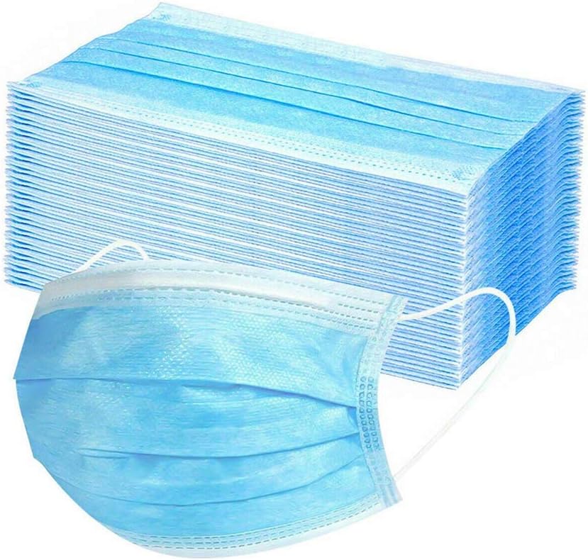 Face Masks for Adult -Ideal Medical Mouth Mask Protective for pet allergens, Dusty environments, Hospitals PM2.5 and Other environments That Require Respiratory Protect Disposable