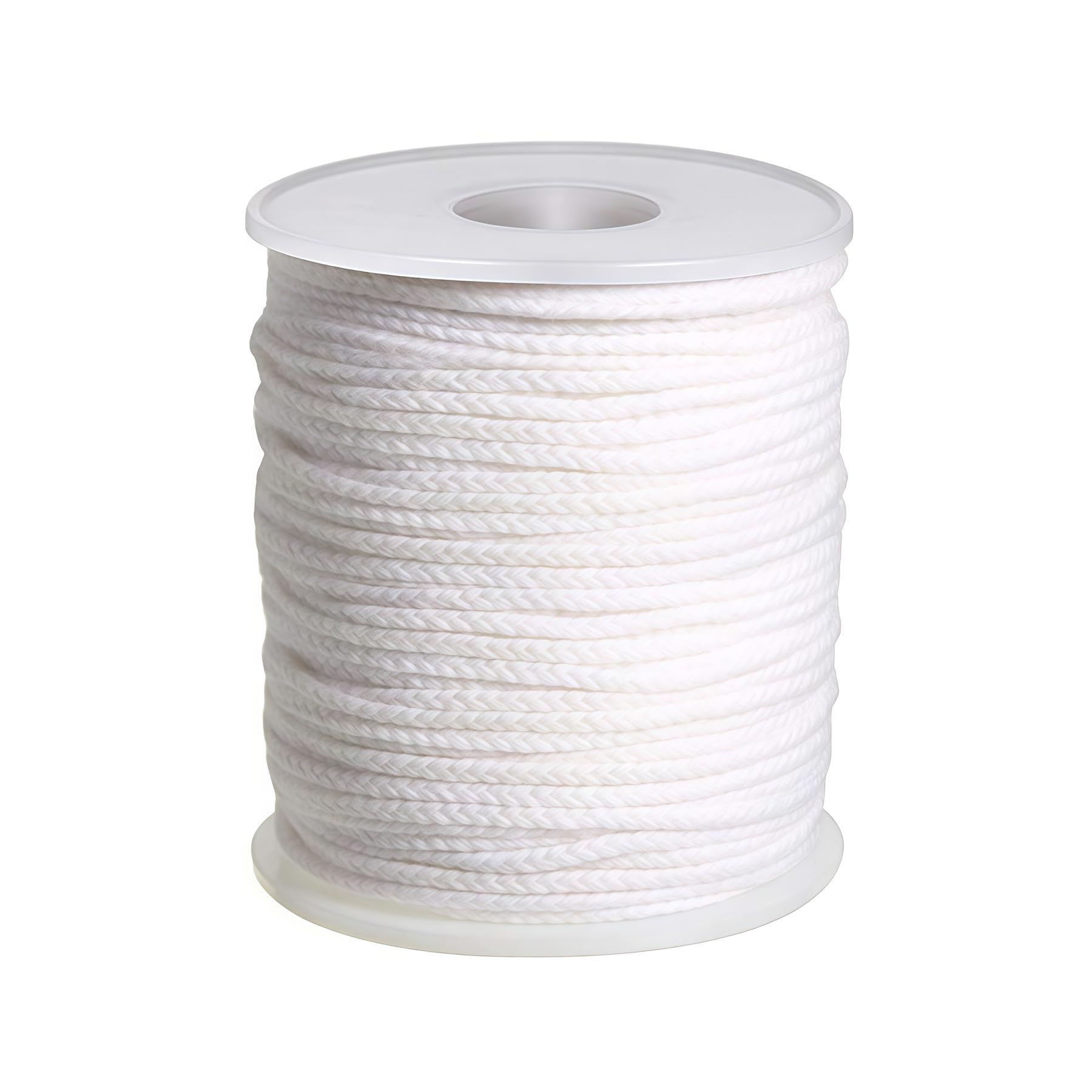 VASANA 1 Roll 200Feet (61M) Organic Cotton Candle Wicks DIY Natural Candle Braided Wicks Twine String Spools Rope for Candle DIY Candle Making