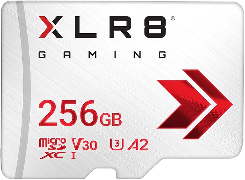 PNY XLR8 Gaming 256GB microSDXC U3 V30 A2 Card 100MB/s Read