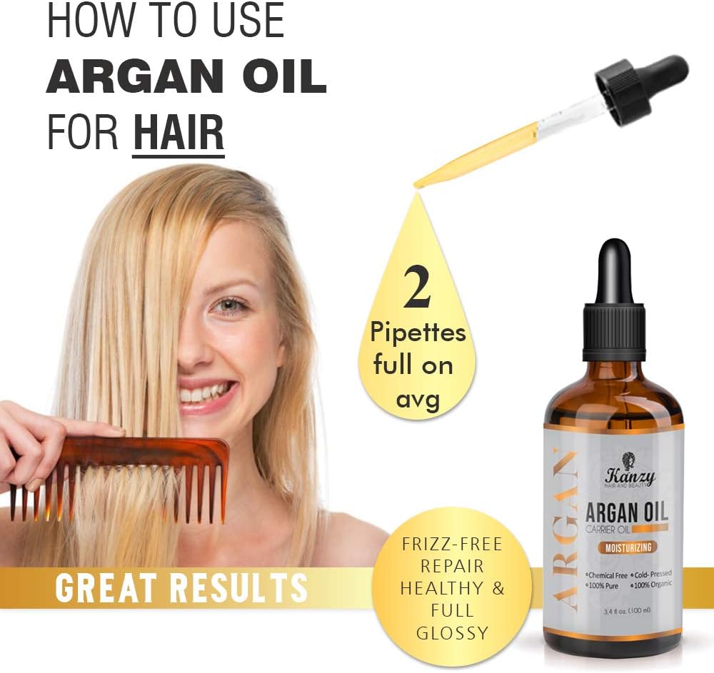 Kanzy Argan Oil 100% Pure Bottled in Morocco 100ml - Image 5