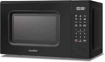 COMFEE' 700W 20L Microwave Oven with 6 Presets 11 Power Levels Black