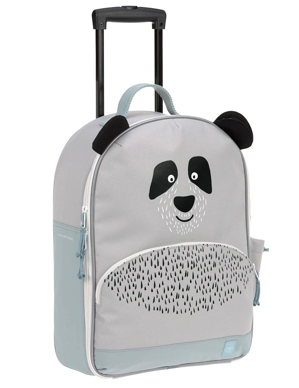 LรSSIG About Friends Kinder Trolley travel case with packing straps and wheels from 3 years, 43 cm, 17 L, Pau Panda