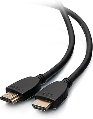 C2G 56783 High Speed HDMI-Kabel mit Ethernet – 4K 60 Hz HDMI 2.0 vergoldet, schwarz, 1,8 m