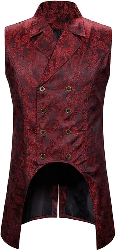 Laamei Homme Gilet Gothique Steampunk Veste De Costume Sans Manches Medieval Retro Vintage Trench Coat Double Boutonne Slim Fit Pour Soiree Party Cosplay Homme Costumes Et Vestes Eng Bouldermicrofinance Org