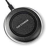 10W Fast Wireless Charger, RISETECH Portable Qi Wireless Charging Pad for Android Samsung Galaxy S9 S8 S8 Plus S7 S7 Edge Note 8 Note 5 and 5W Standard Charge for iPhone X 8 8 Plus Nexus