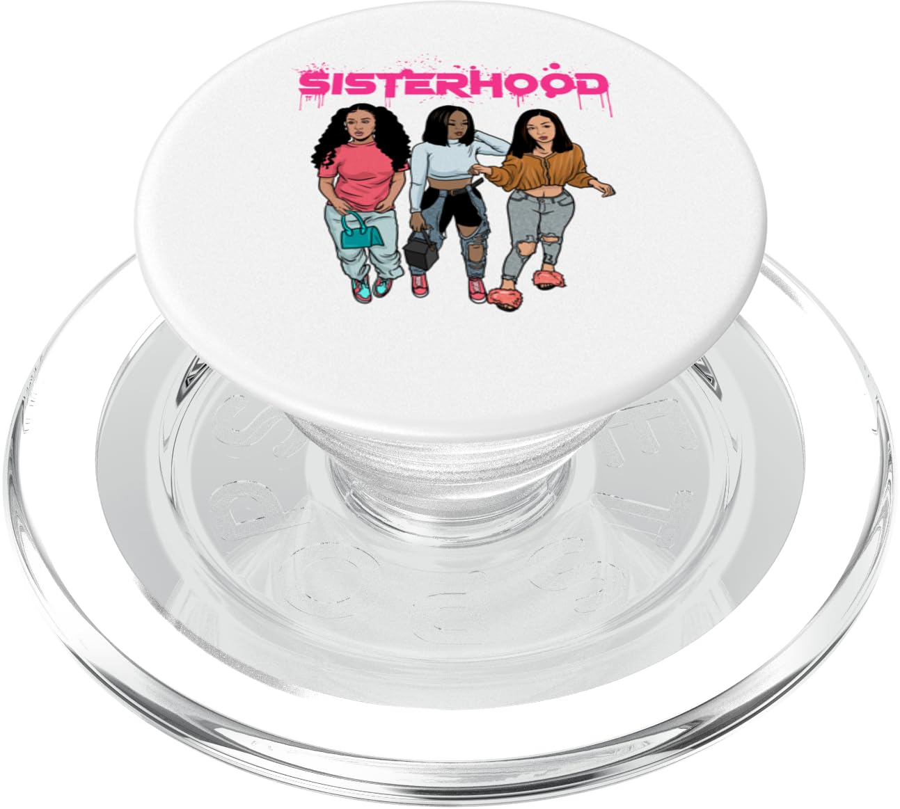 Sisterhood Sista Hood Sister Woman Best Friends Bridesmaids PopSockets PopGrip for MagSafe