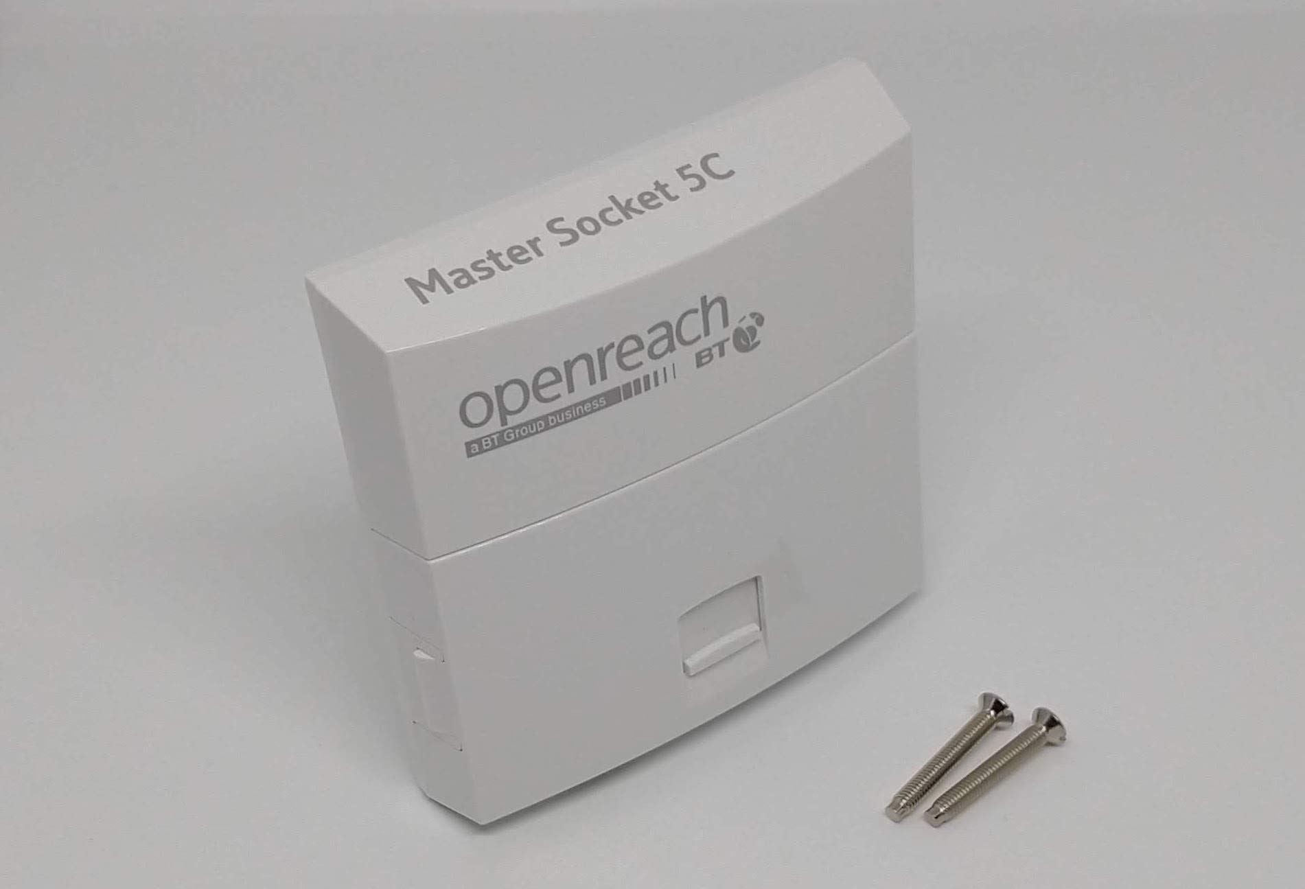 NTE5C OpenReach Telephone Master Socket + M3.5 Machine screws included.