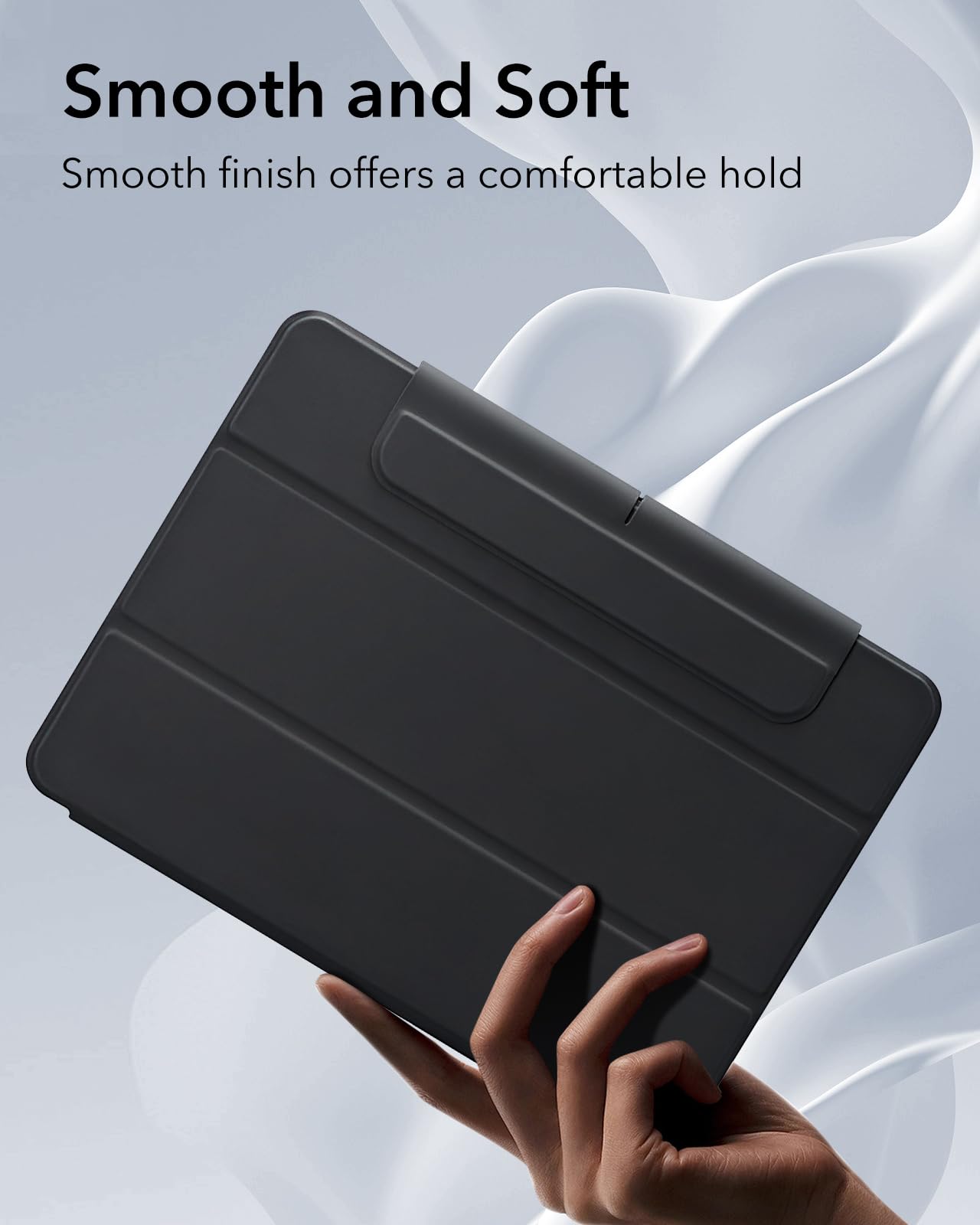 ESR for iPad Pro 11 Inch Case (M5/M4) 2025/2024, Removable Magnetic Cover with Pencil Holder, Vertical Stand, Fully Supports Pencil Pro and Pencil (USB-C), Rebound 360 Series, Black