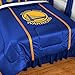 NBA Golden State Warriors Sidelines Comforter, Twin, Bright Blue