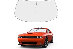 Proadsy 2025 Upgrade Front Windshield Sun Shade Foldable Sunshade Protector Custom Fit 2015-2024 2025 Dodge Challenger Keep Car Cooler
