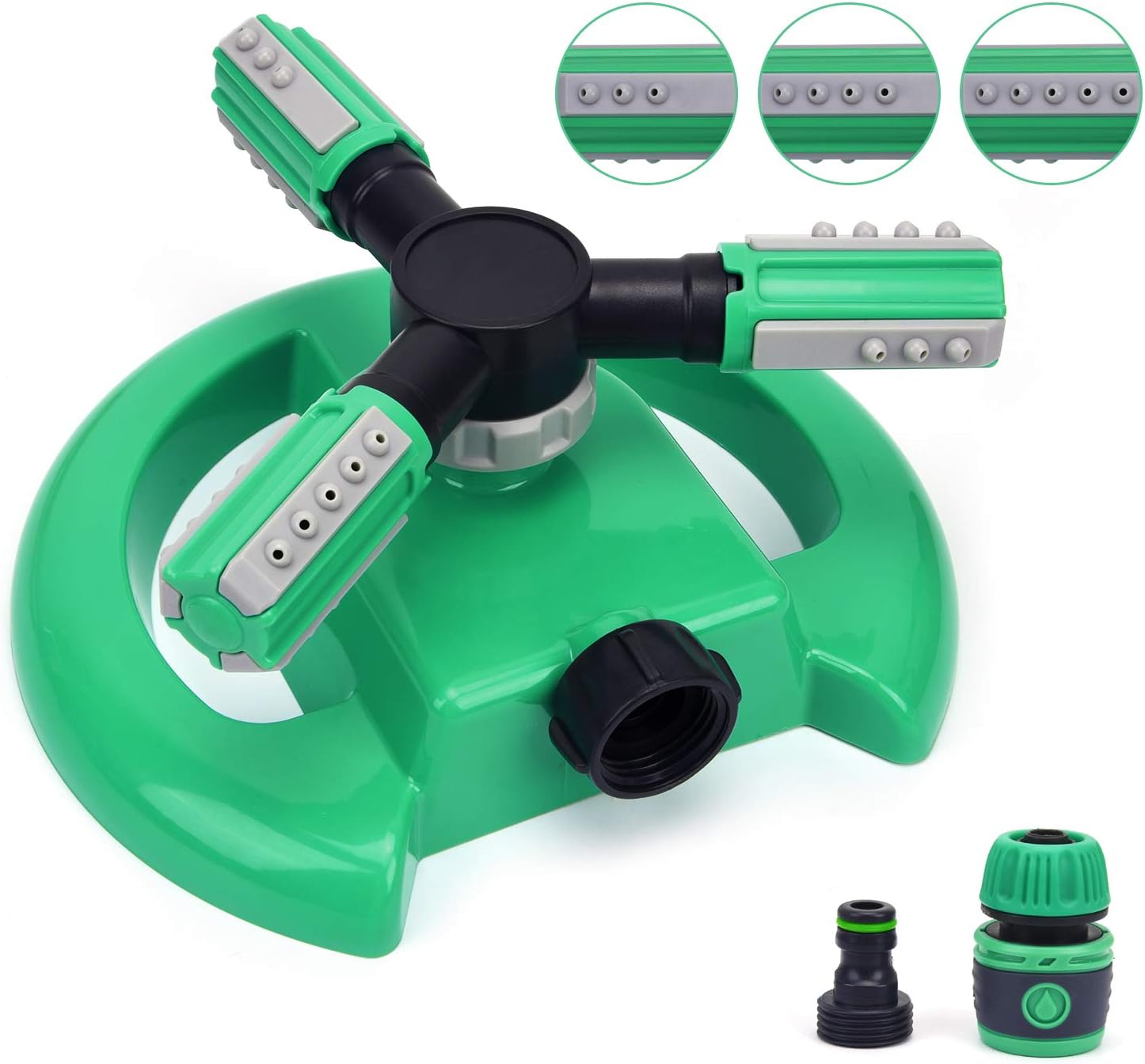 SANSUNTEK Lawn Sprinkler, Automatic Garden Water Sprinkler 360 Degree Rotation Grass Irrigation System in 36 Units, Portable Sprinkler Square Feet Coverage Widely for Outdoor Garden Lawn Yard Kids : Garden & Outdoor