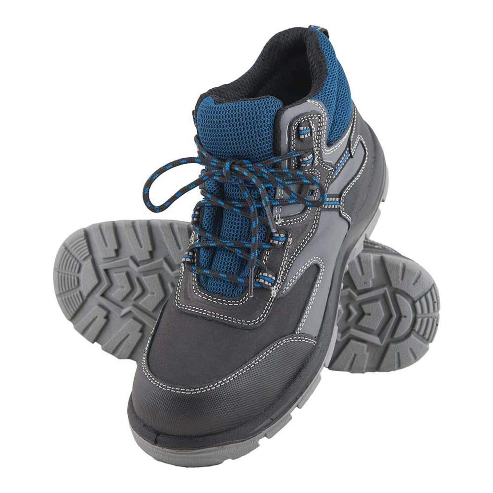 Reis BRCMAXREIS40 Safety Shoes, Black-Gray-Navy Blue, 40 Size