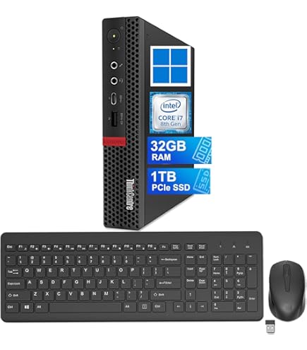 Amazon.com: Lenovo ThinkCentre M720Q Tiny Desktop, Intel i7 8700T