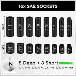 SWANLAKE GARDEN TOOLS 3/8'' Drive Impact Socket