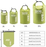 Uncle Paul 5L Boat Dry Bag Green Waterproof Floating for Kayaking Boating view 2