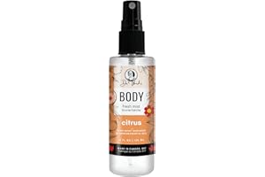 Citrus Body Fresh Mist Organic Deodorizing Body Spray - 4 oz 120 ml - with Premium Essential Oils. Light and Refreshing – Gre