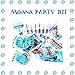 Moana Birthday Party Supplies and Decorations - 125 Items Pack For 8 Guests - 2 BONUS Gifts: The Necklace Heart of Te Fiti And 8 Pack Pinback Badges
