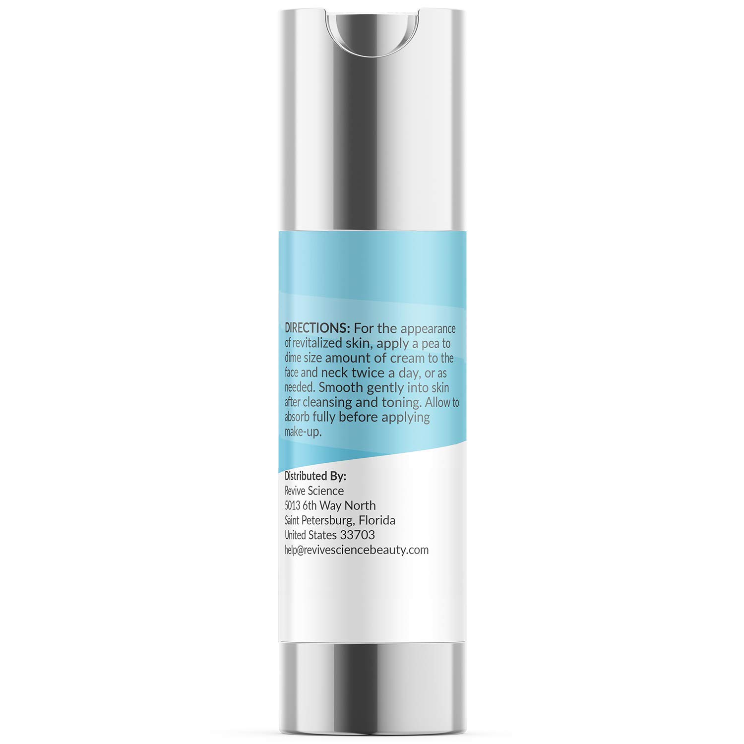 Revive Science Ultra Hydrating Daytime Face Moisturizer Cream - Anti Aging Face Lotion with Vitamin C & E - Face Moisturizer for Women and Men - Fragrance Free, All skin types (1 fl oz): Beauty