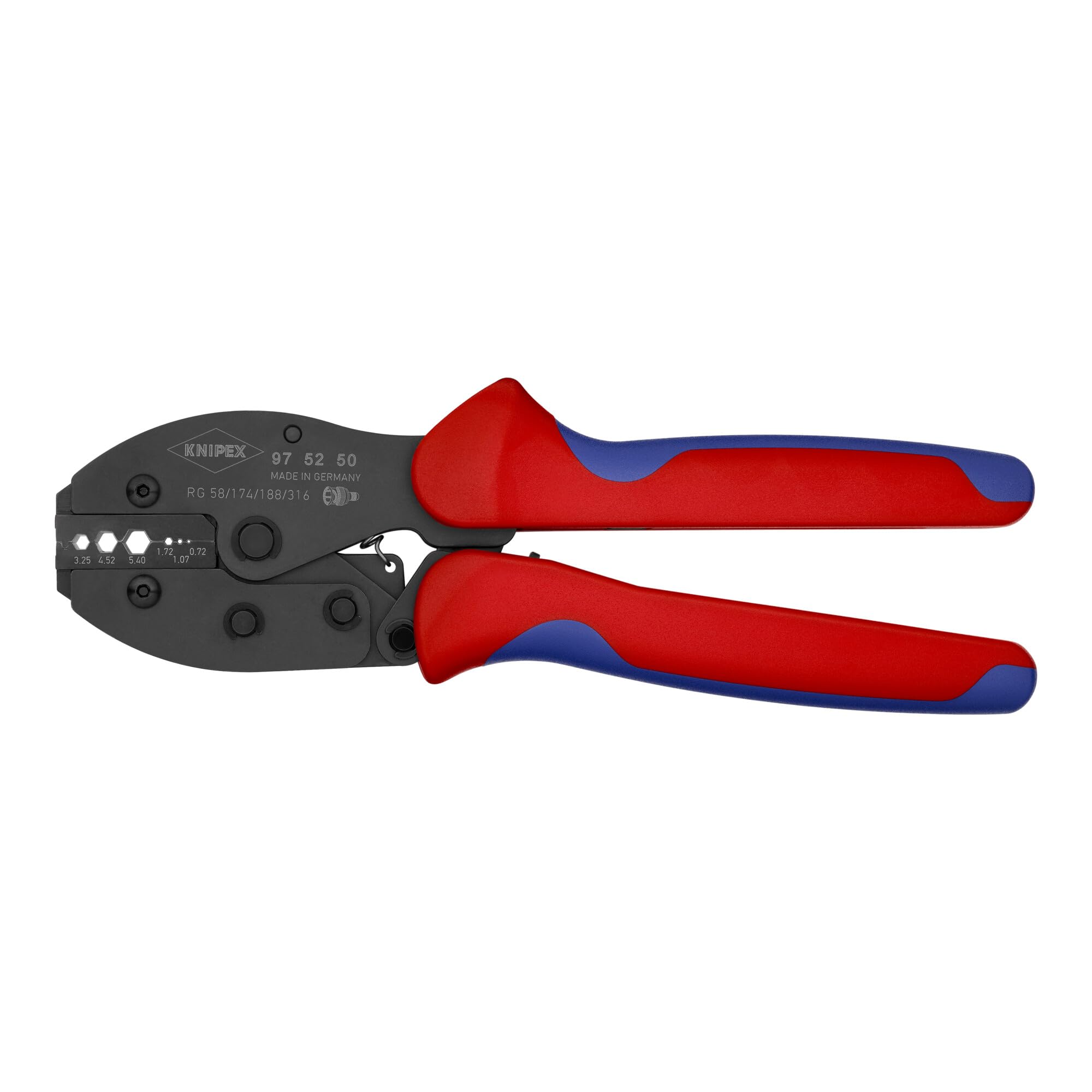 KNIPEX Preciforce Crimping Pliers with Multi-Component Handles 220 mm, 97 52 50