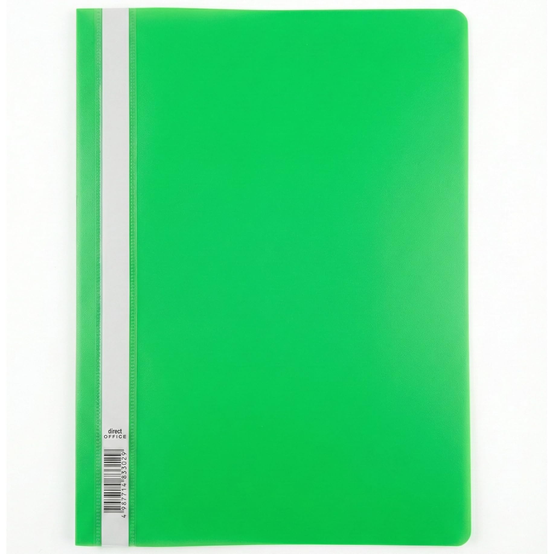 D.RECT Flat File Polypropylene A4 Without Perforation Green Pack of 25