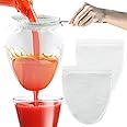 FATCAT Nut Milk Bag Strainer with Stand, Strainers Fine Mesh Bags, Jelly strainer, Reusable Cheese Cloth Bag for Straining fo