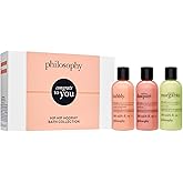 philosophy scent-sational hydrating bath & shower gels - efficiently cleanses, soothes & comforts dry skin - vegan & cruelty free formula