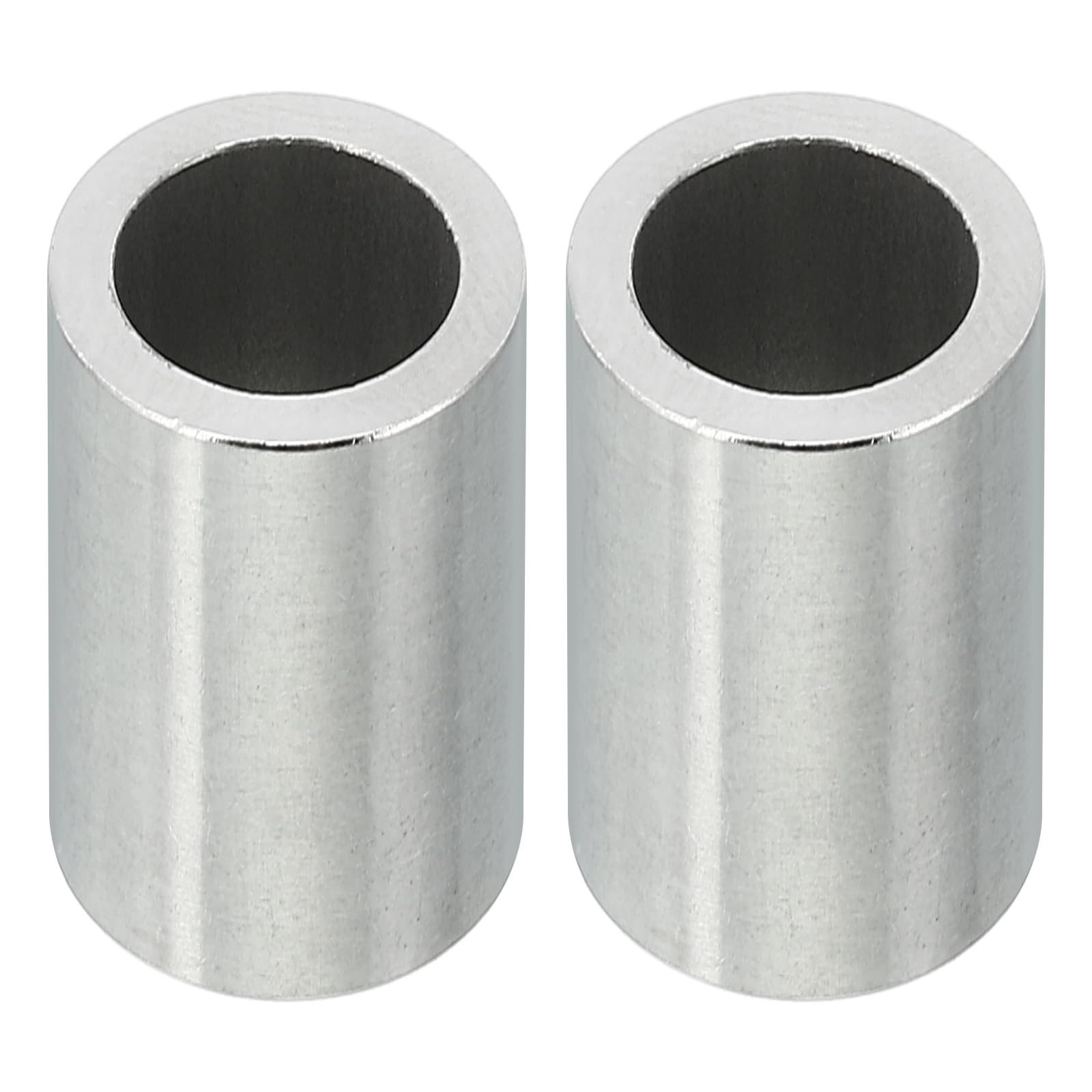 PATIKIL M10 Stainless Steel Spacers, 2 Pcs Metal Spacer Stainless Steel 10.2mm ID x 14mm OD x 20mm L Spacer Screw Standoff Round for 3/8" M10 Screw Bolts