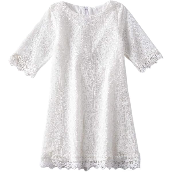 Amazon.com: Lilt Toddler Girls White Lace Sun Dress Easter & Wedding 3T:  Clothing, Shoes & Jewelry
