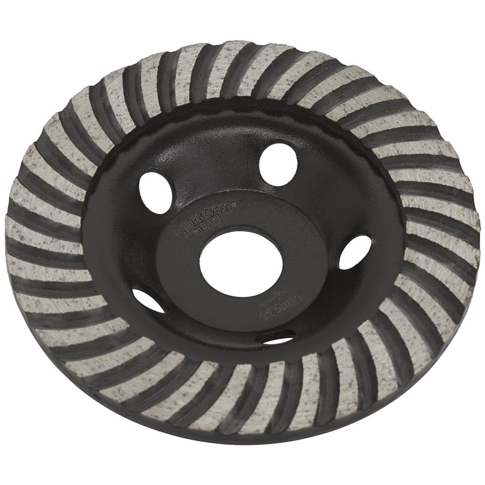 Sealey Ø125mm Turbo Row Concrete Grinding Head - WDRTCUP125