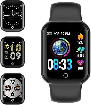 Smartwatch, KUNGIX Reloj Inteligente Impermeable IP68 Pulsera de ...