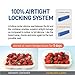 LOCK & LOCK Easy Essentials Food Storage lids/Airtight containers, BPA Free, Square-20 oz-for Coffee, Clear