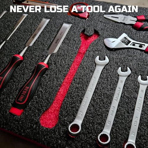 LBOYLOVE® 3 Pcs Toolbox Foam Sheet, 16x12x2 Inch Cuttable Foam Insert for Tool Box, Polyethylene Storage Sheet for Drawer, Camera Storage, Toolbox, Tool Shadow (400 * 300 * 50MM)