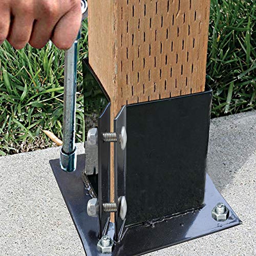 Heavy Duty 4x4 Inches Wood Posts Base Cover 4 Pack Fence Post Support