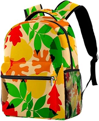Amazon Anmumi リュックサック キッズリュック 大容量 学生 子供 葉柄 バックパック 女の子 男の子 通学 かわいい Anmumi リュックサック