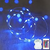 Cosumina 33ft 100Led Battery Operated String Fairy Lights Indoor Twinkle Lights with Remote for Bedroom Wedding Garden Patio 