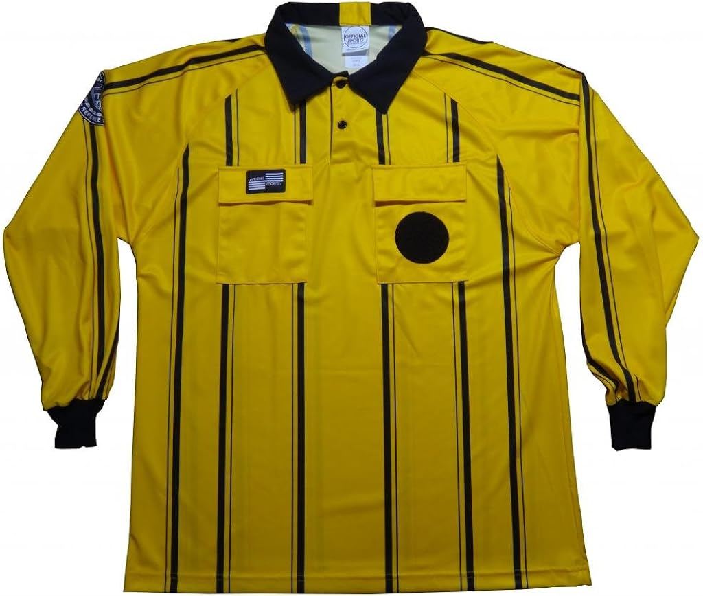 Pro USSF Gold Stripe Longsleeve Referee Shirt Small Clothing