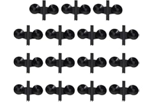 STOBOK 20pcs Aquarium Fish Tank Divider with Suction Cup Plastic Gel Sucker Holders Separating Divider Support Clip Bracket f