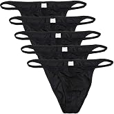 JAXFSTK Men's Cheeky Briefs Underwear Contest Posing Trunks Competition Suit String Bikini Briefs