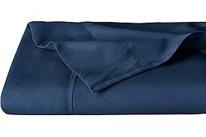 Bare Home Flat Top Sheet Premium 1800 Ultra-Soft Microfiber Collection - Double Brushed, Hypoallergenic, Wrinkle Resistant, E