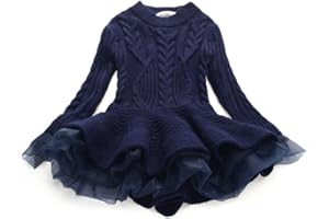 WEONEDREAM Girl Winter Long Sweater Dress