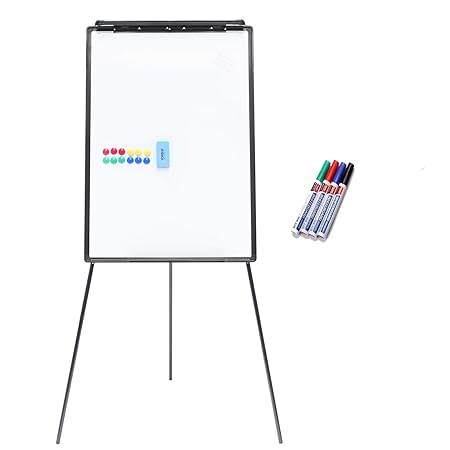 Yorbay 2-in-1 Flipchart und Whiteboard in 70 x 100 cm mit Dreibein Ständer (Upgrad Version)