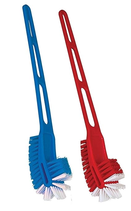 Geovik Double Side Toilet Cleaning Brush (Multicolor)